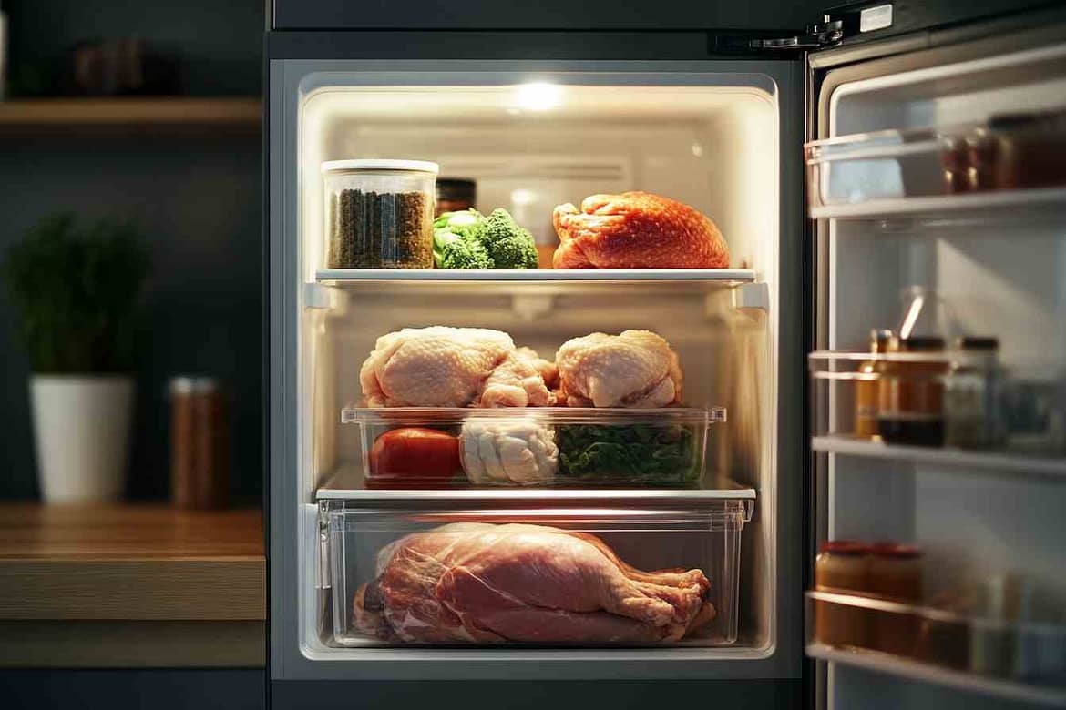 how do you store raw chicken in the refrigerator